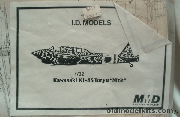 ID Models 1/32 Kawasaki Ki-45 Toryu 'Nick' plastic model kit